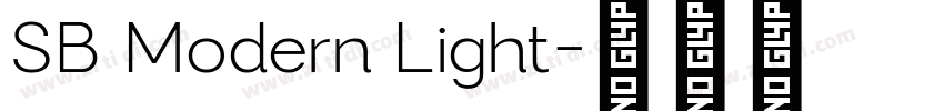 SB Modern Light字体转换